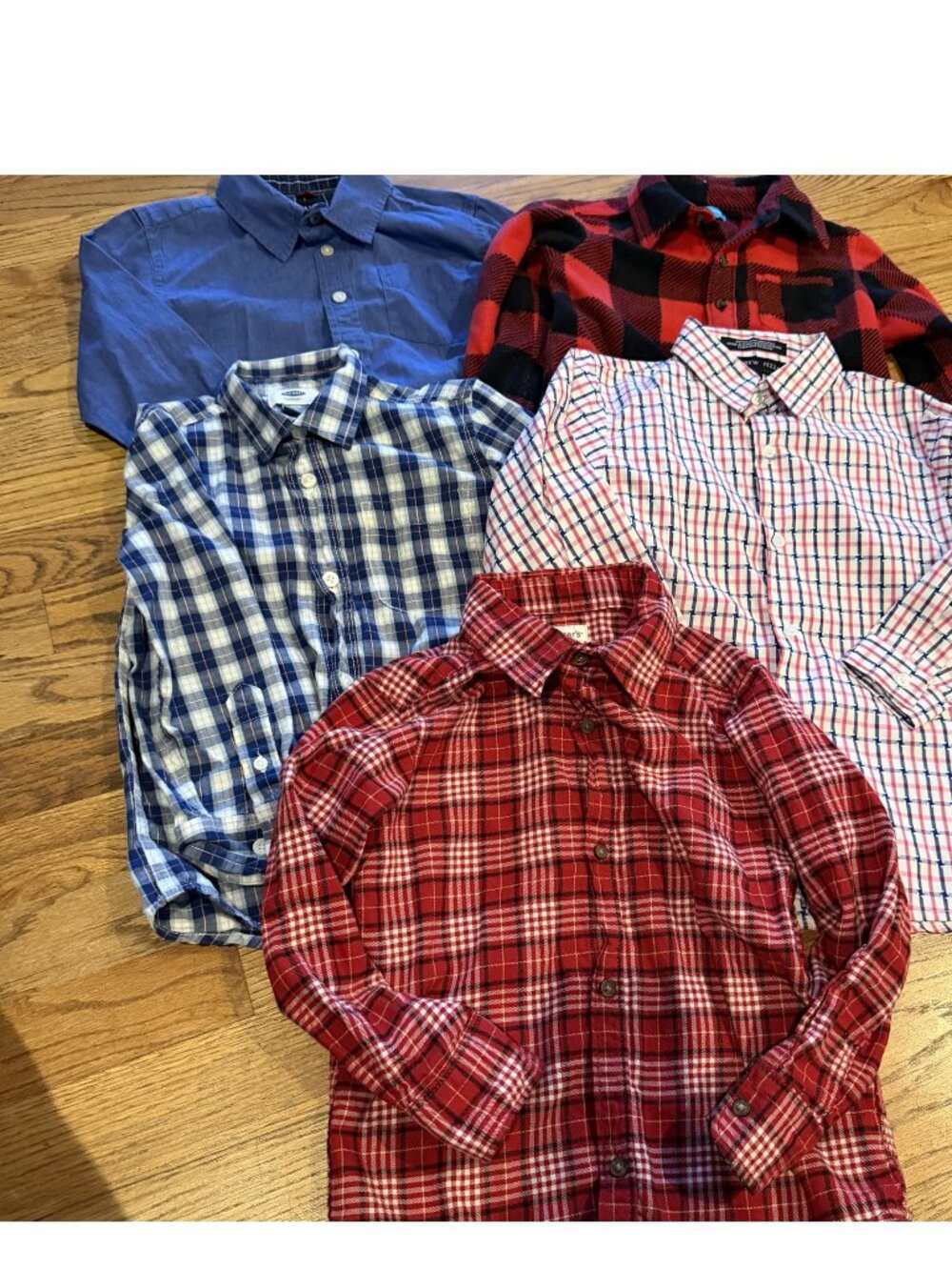 Boys Lot of 5 Long Sleeve Button Down Shirts 5t